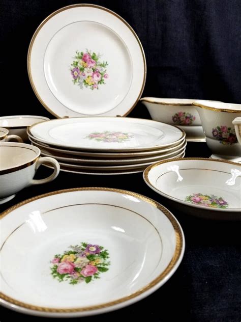 A selection of French Saxon China plates. The city itself is a mix of colonial and modern buildings. This item is vintage has pink and yellow and white flowers has crazing very minimal damage mostly on the back see images it is 22 karat gold trim and stamp on the back. 21 shipping French Saxon China 9" Plate with Rose Design 22k …